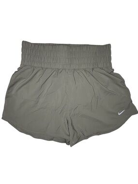 Nike Dri-FIT Women’s Large Tan Running Shorts Smocked Waist Athletic
